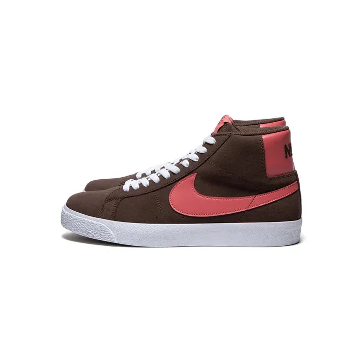 Nike SB ZOOM BLAZER MID  - BROWN/ADOBE-BAROQUE BROWN-WHITE