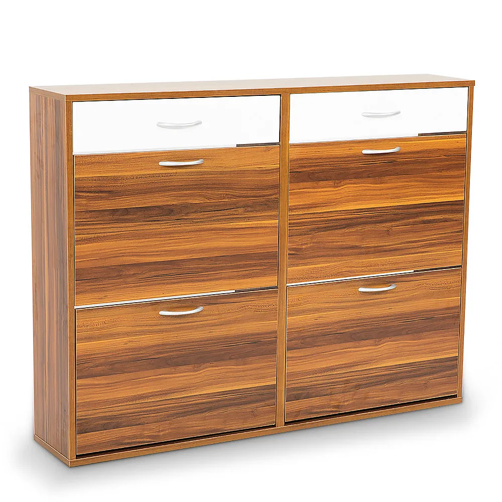 NNEDPE Shoe Cabinet Organizer Storage Rack 1200 x 240 x 920 - Brown