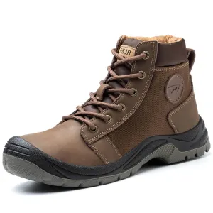 Non-Slip Puncture Resistant Waterproof Winter Steel Toe Work Boots TFWMGV