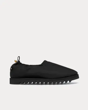 Nylon Loafers Black Slip Ons