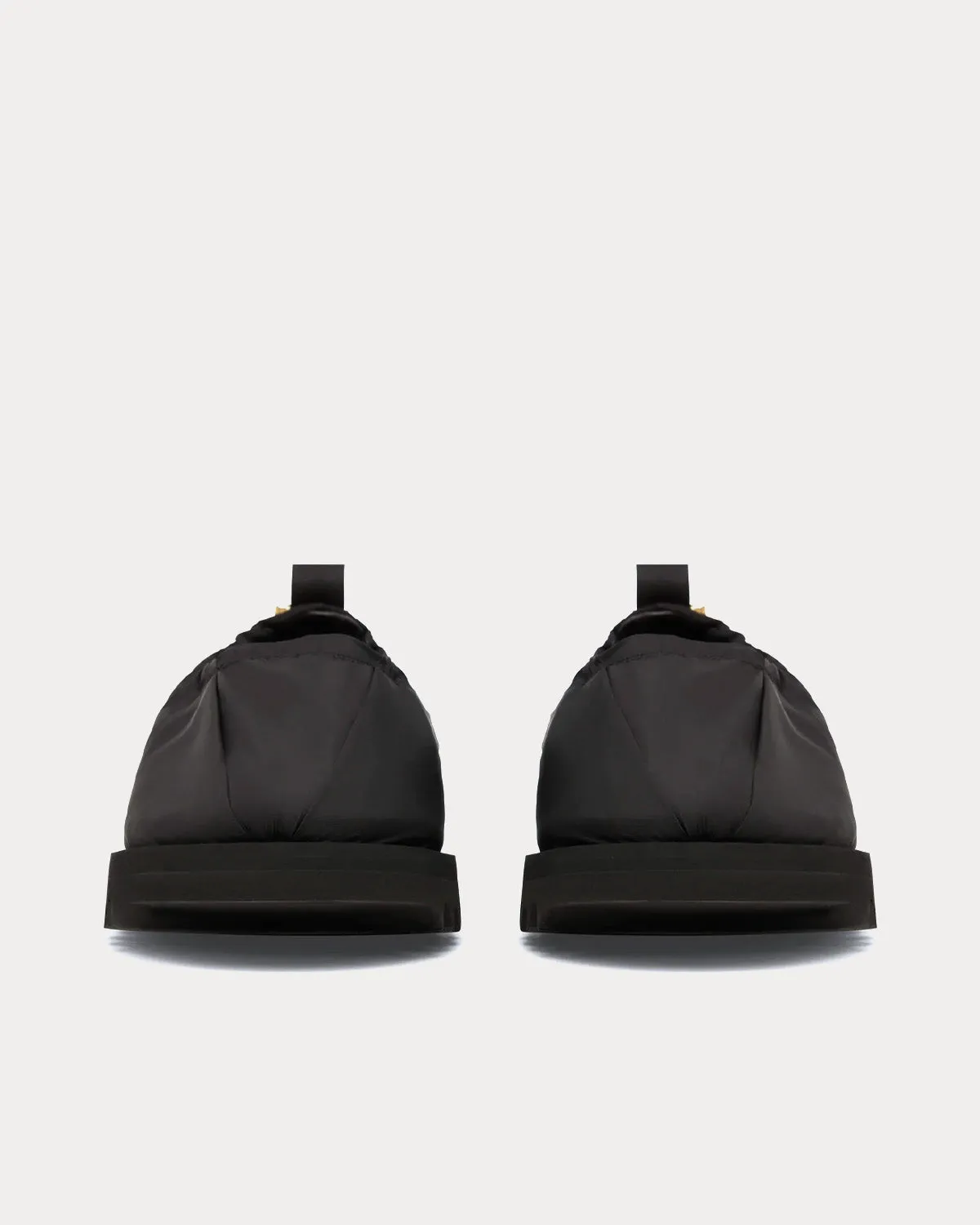 Nylon Loafers Black Slip Ons