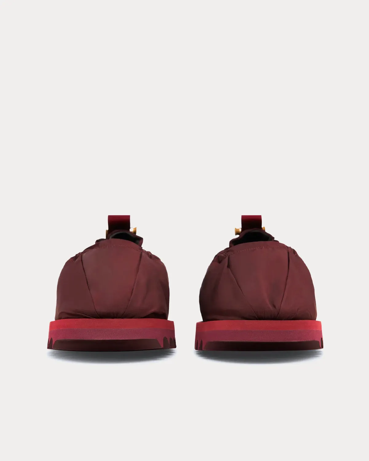 Nylon Loafers Red Slip Ons
