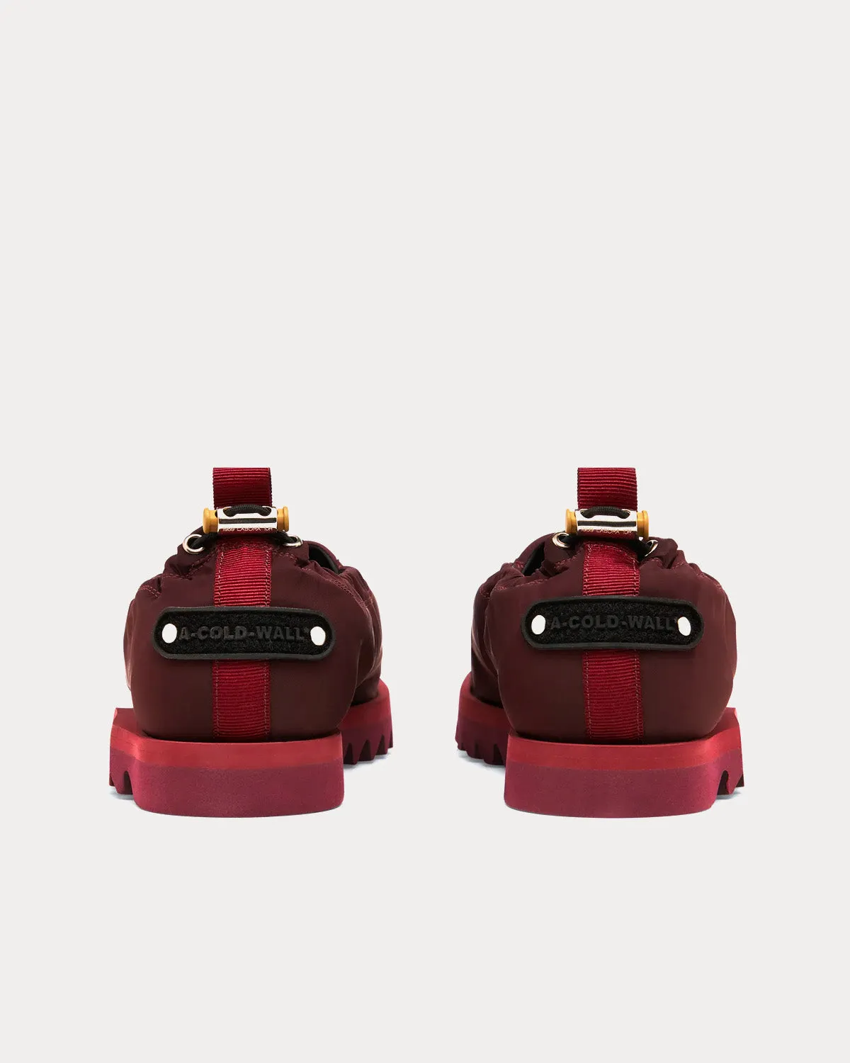 Nylon Loafers Red Slip Ons