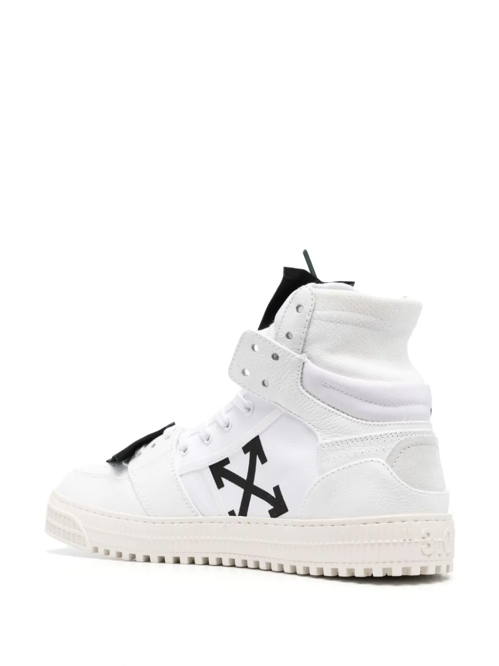 Off-White Off Court Calf Lather High-Top Sneakers