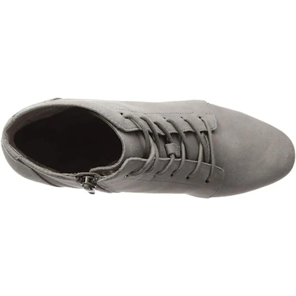 Patch-up Gray Fabric Aerosoles Ankle Boots