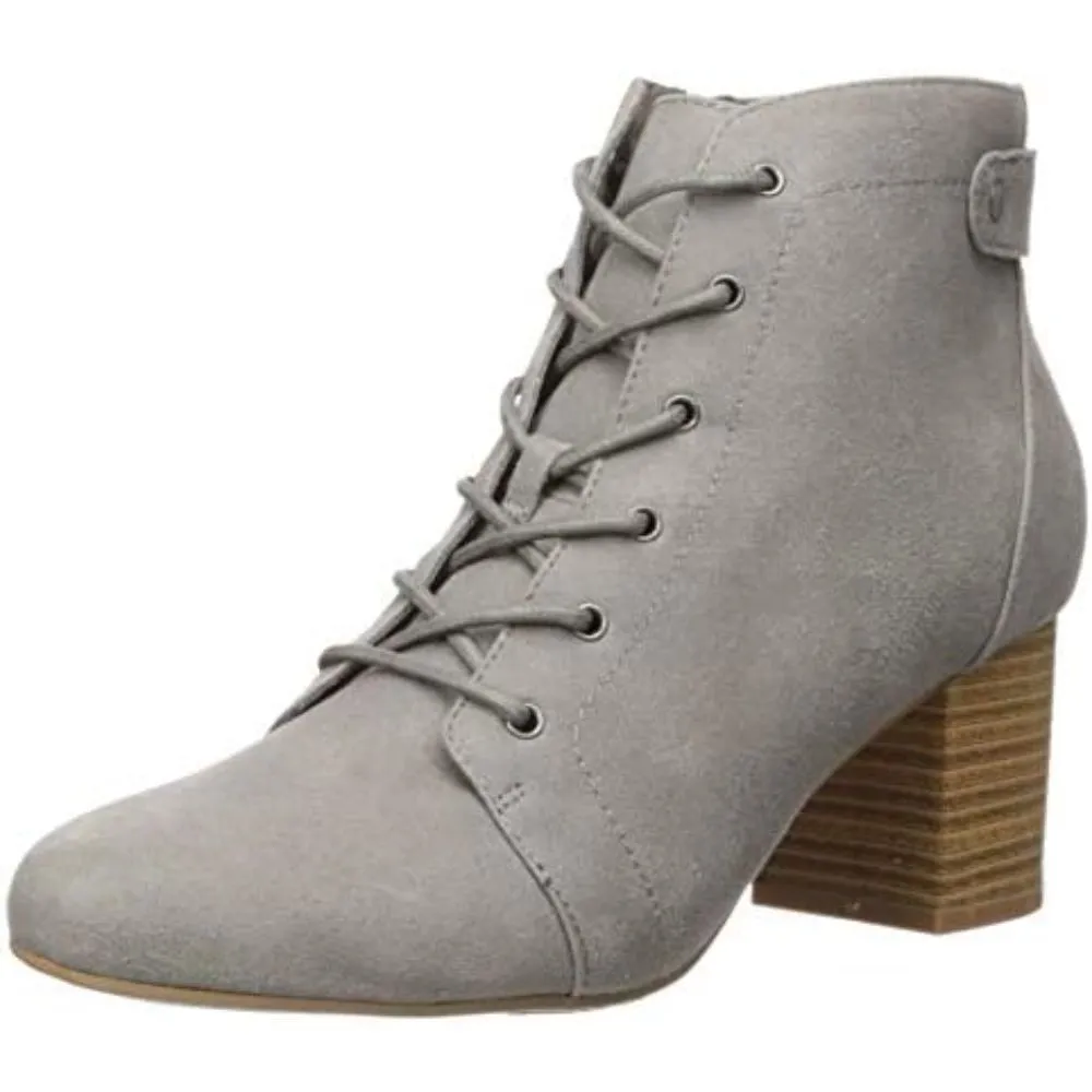 Patch-up Gray Fabric Aerosoles Ankle Boots