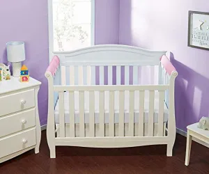 Pink Crib Rail Guard - 2 Piece