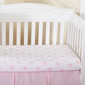 Pink/White Hearts and Dots 2 Pack Crib Sheet Set