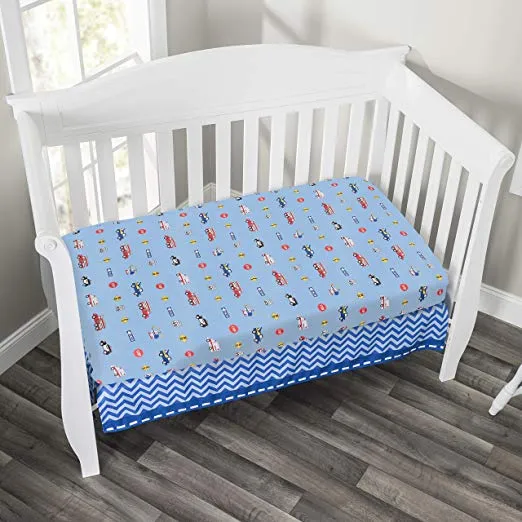 Police, Fire and Rescue Fitted Crib Sheet
