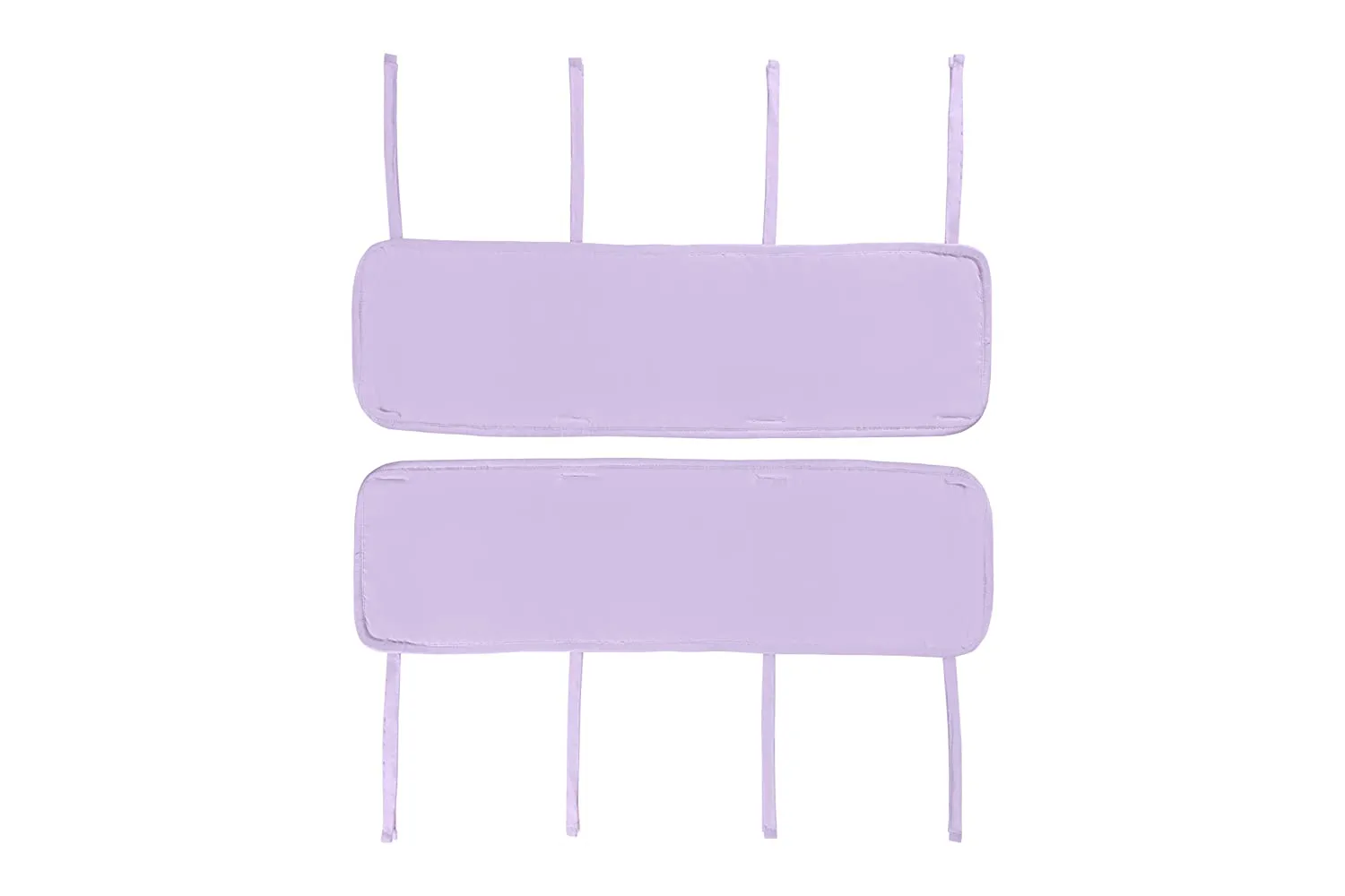 Purple 3-Piece Padded Baby Crib Rail Cover Set