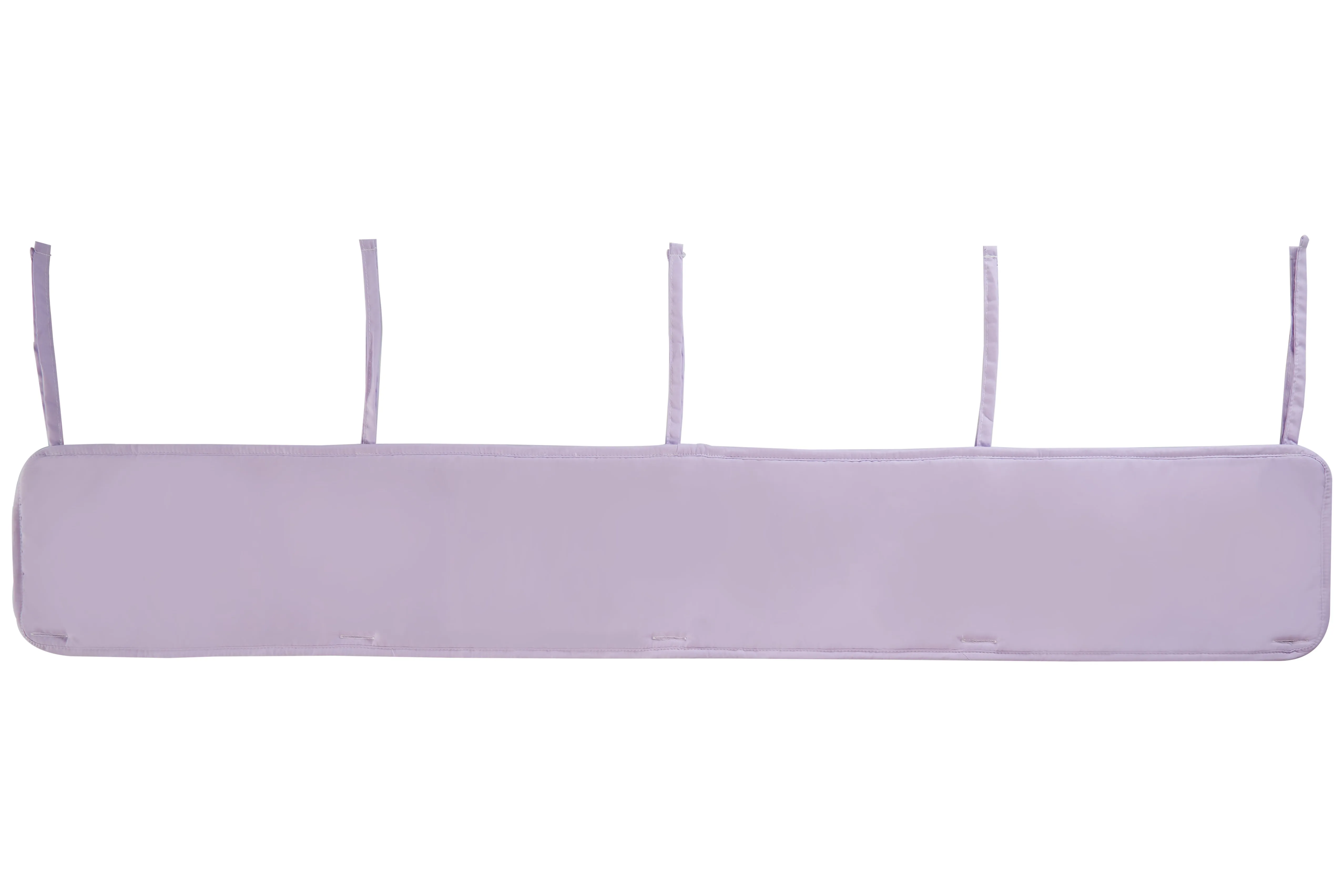 Purple 3-Piece Padded Baby Crib Rail Cover Set