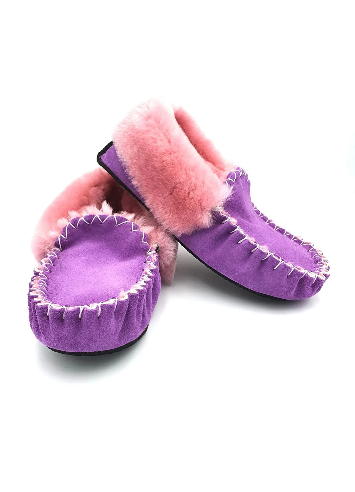 Purple & Pink Moccasins