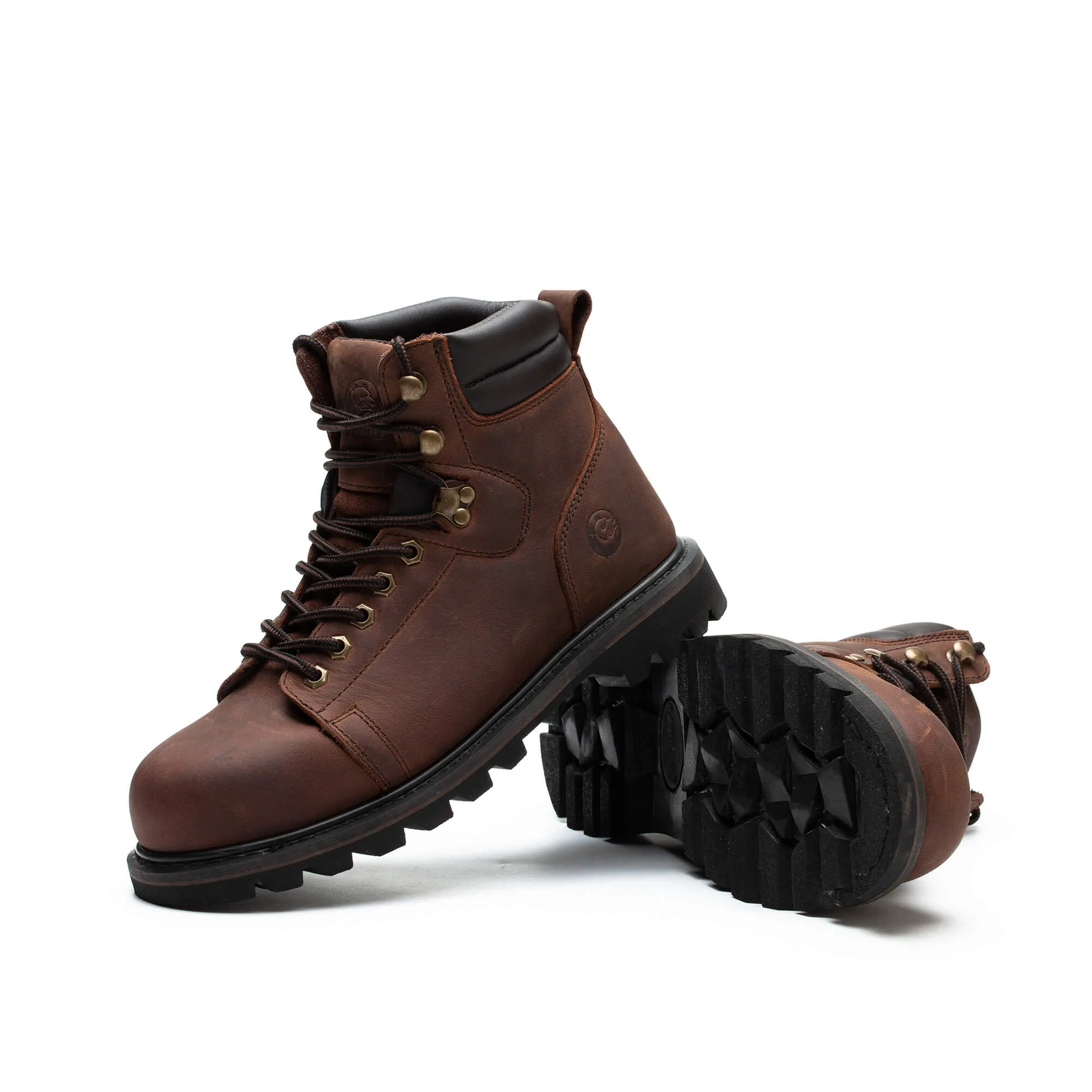 RAYDLINX Men's Nubuck leather upper 6'' Work Boots - Steel Toe