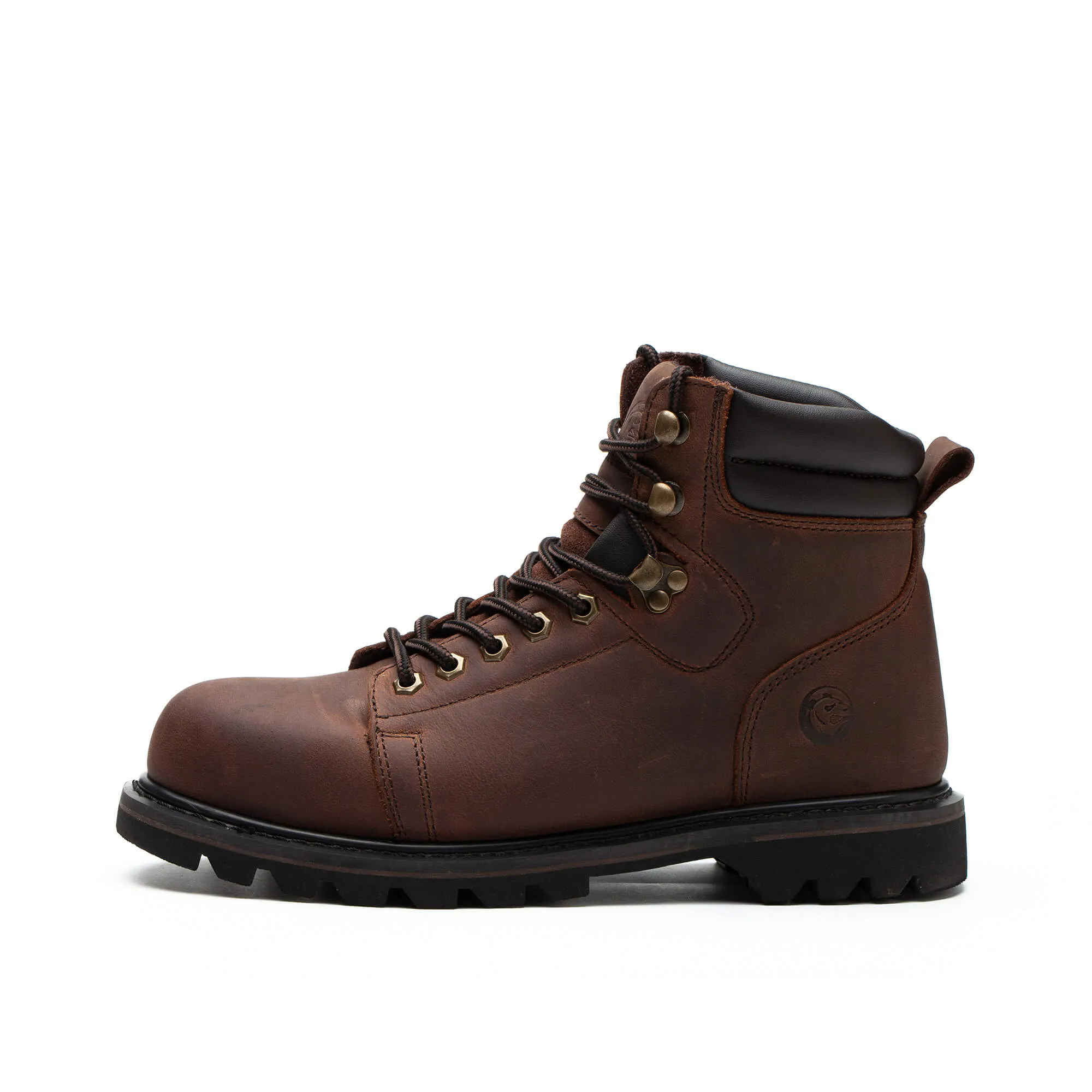 RAYDLINX Men's Nubuck leather upper 6'' Work Boots - Steel Toe