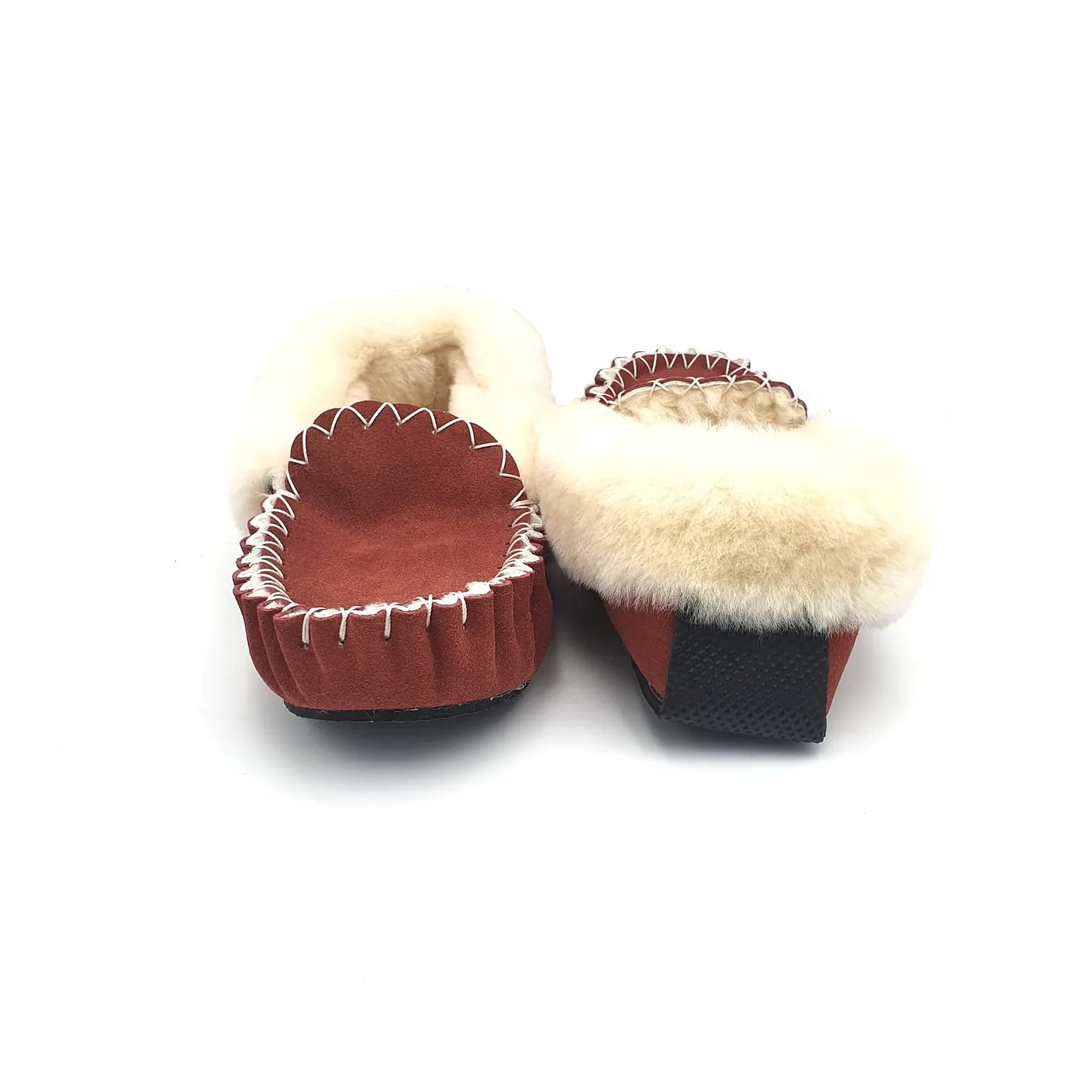 Red & White Moccasins