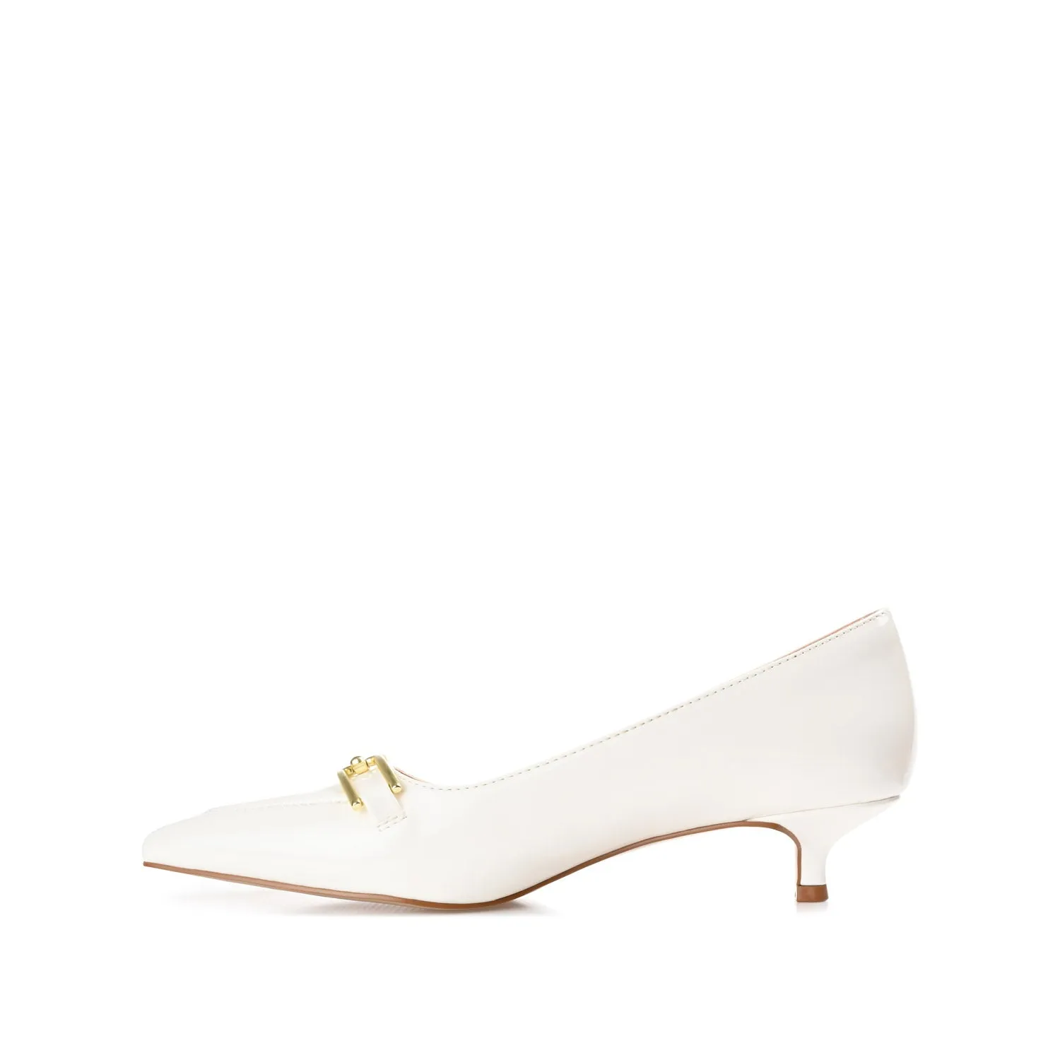 RUMI POINTED TOE KITTEN HEELS IN PATENT