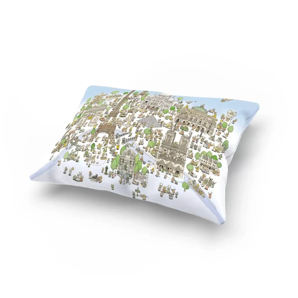 Satin Cushion Paris