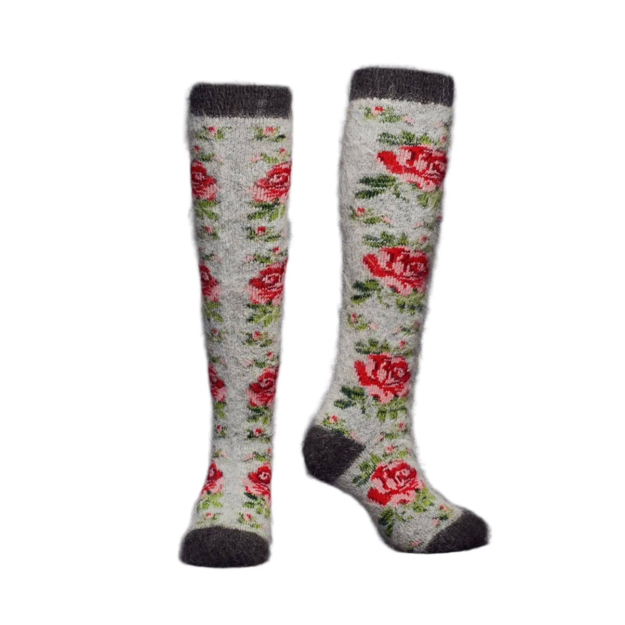 Siberia Spirit Rose Garden Under-the-Knee Socks