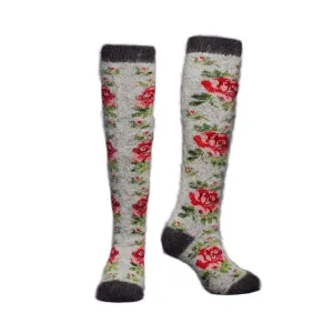 Siberia Spirit Rose Garden Under-the-Knee Socks