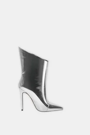 Silver Ankle Boots