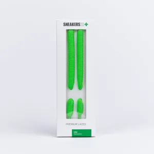SKATE SNEAKER LACES 120CM X 9mm BRIGHT GREEN