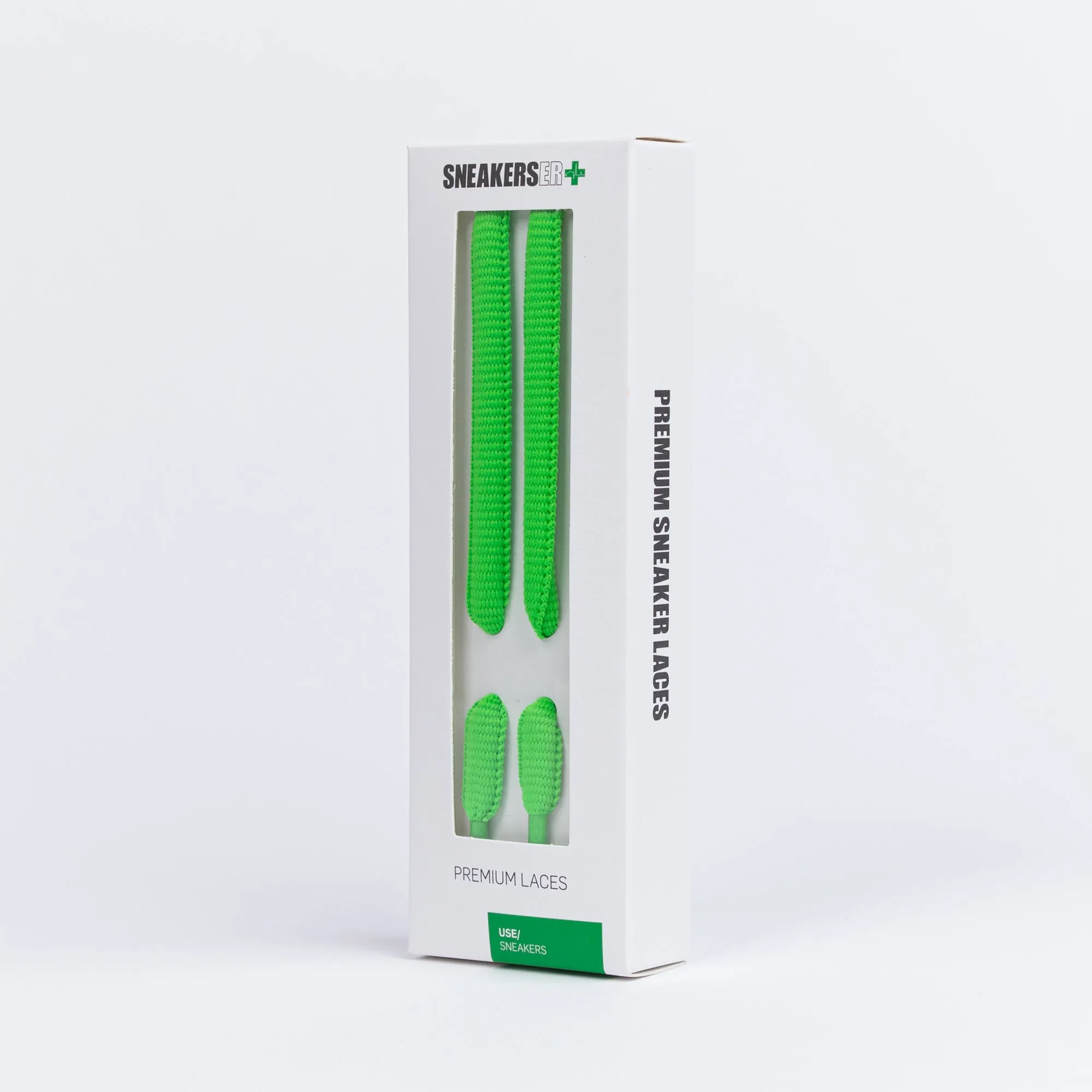 SKATE SNEAKER LACES 120CM X 9mm BRIGHT GREEN