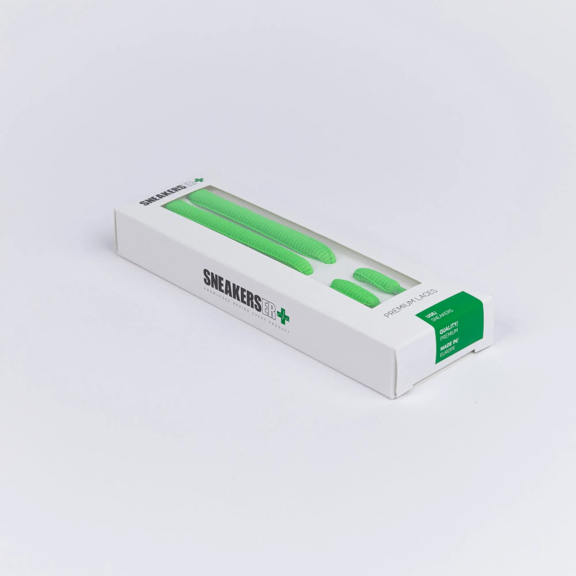 SKATE SNEAKER LACES 120CM X 9mm BRIGHT GREEN