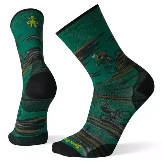 SmartWool PhD Cycle Ultra Light Dialed Print Crew Socks
