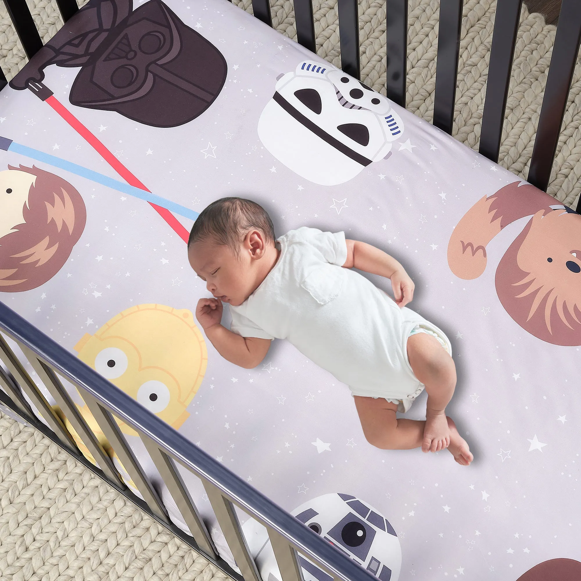 Star Wars Galaxy Fitted Crib Sheet