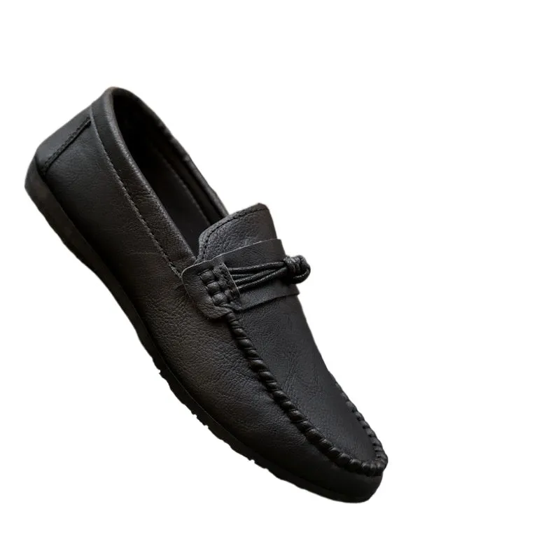 Summer men's shoes loafers men's 2024 Korean version men's casual leather shoes soft-soled social guys youth shoes