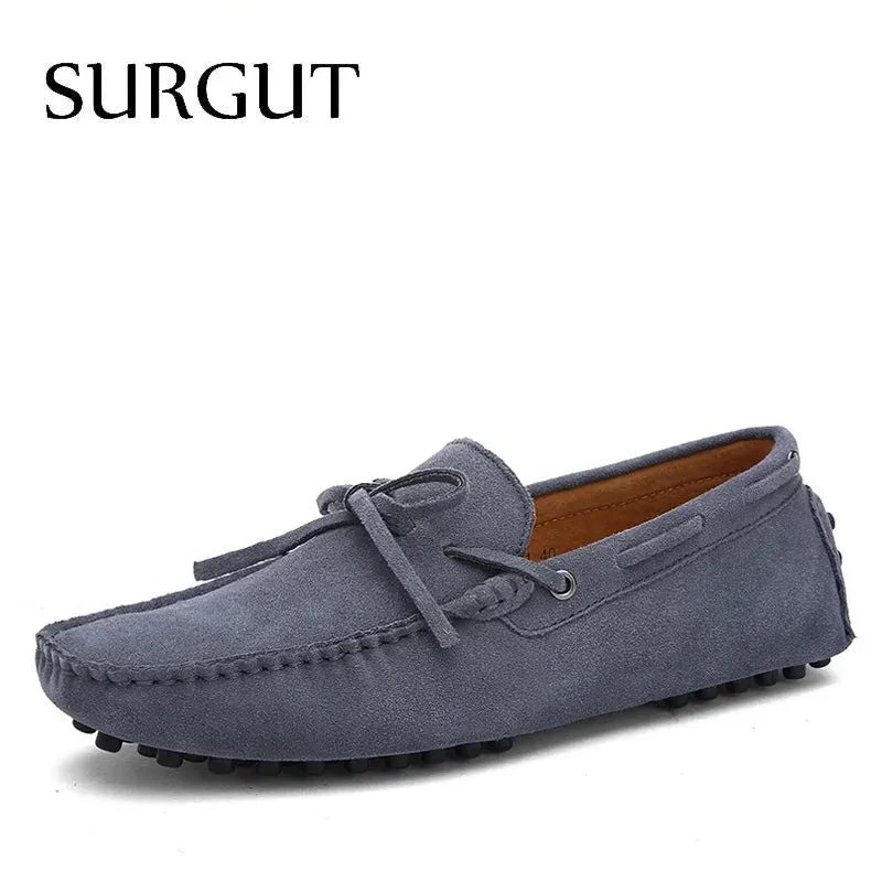 SURGUT Leather Breathable Driving Loafers