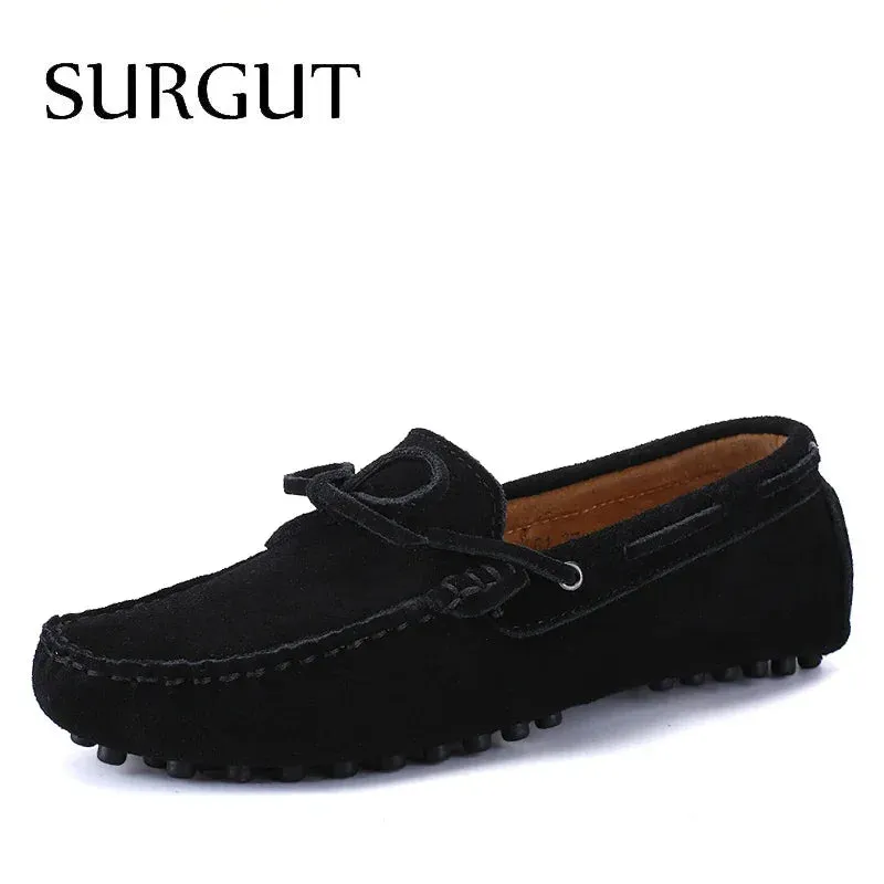 SURGUT Leather Breathable Driving Loafers