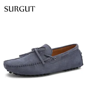 SURGUT Leather Breathable Driving Loafers