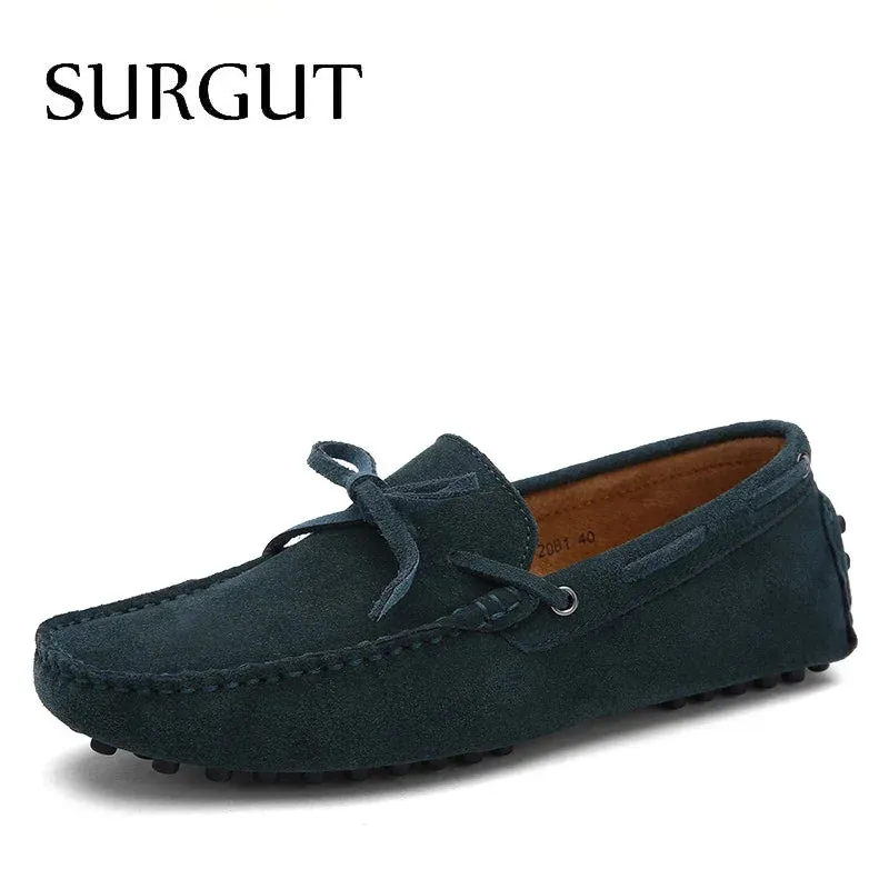 SURGUT Leather Breathable Driving Loafers
