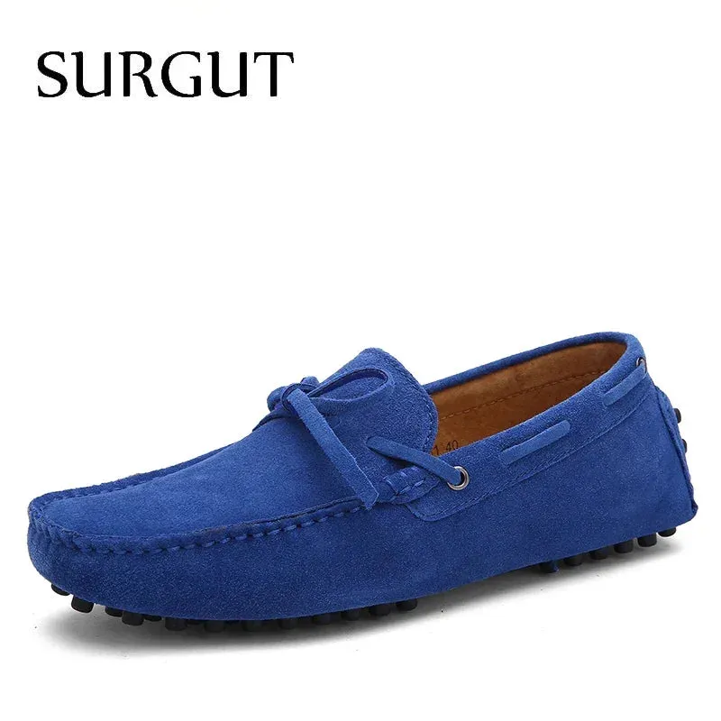 SURGUT Leather Breathable Driving Loafers