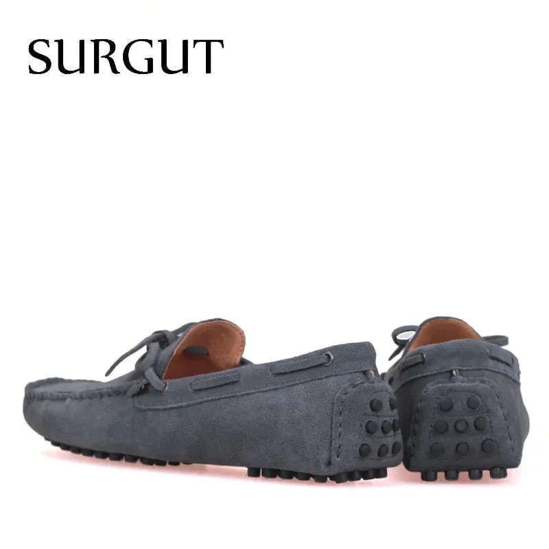 SURGUT Leather Breathable Driving Loafers