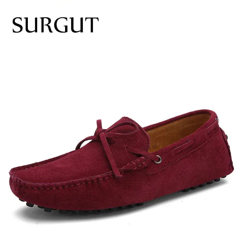SURGUT Leather Breathable Driving Loafers