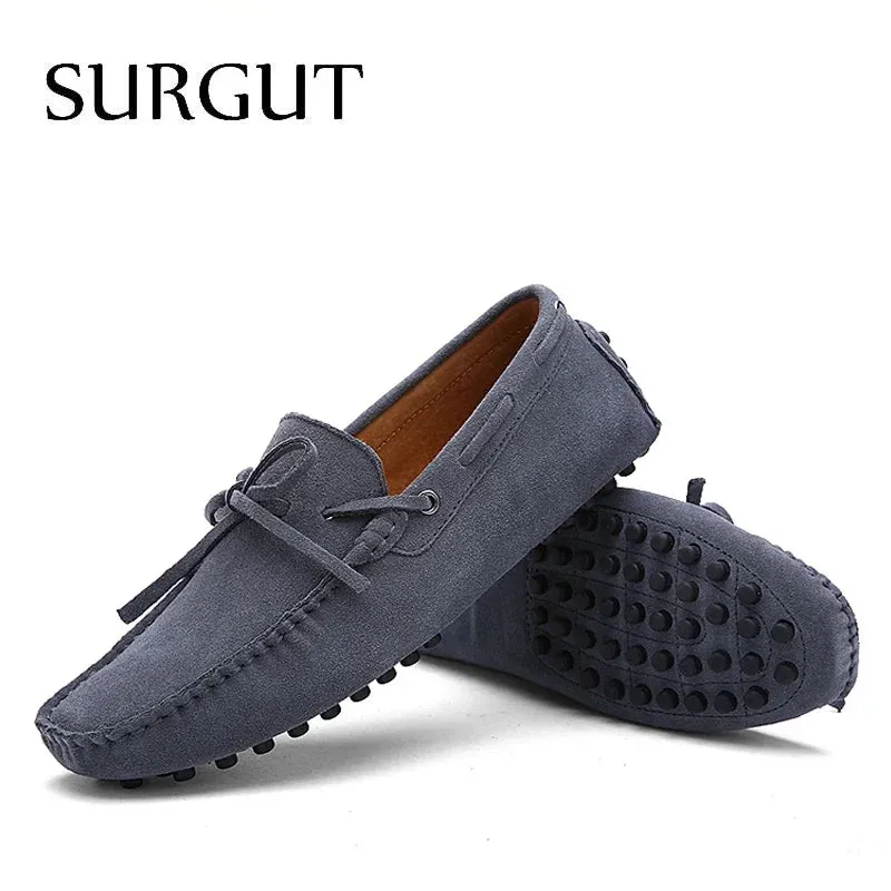 SURGUT Leather Breathable Driving Loafers
