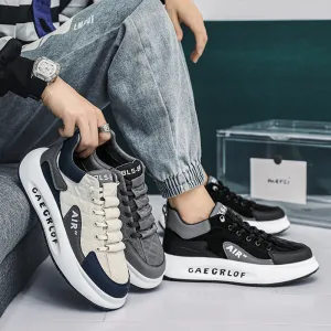 Thick-soled sneakers in fabric for men