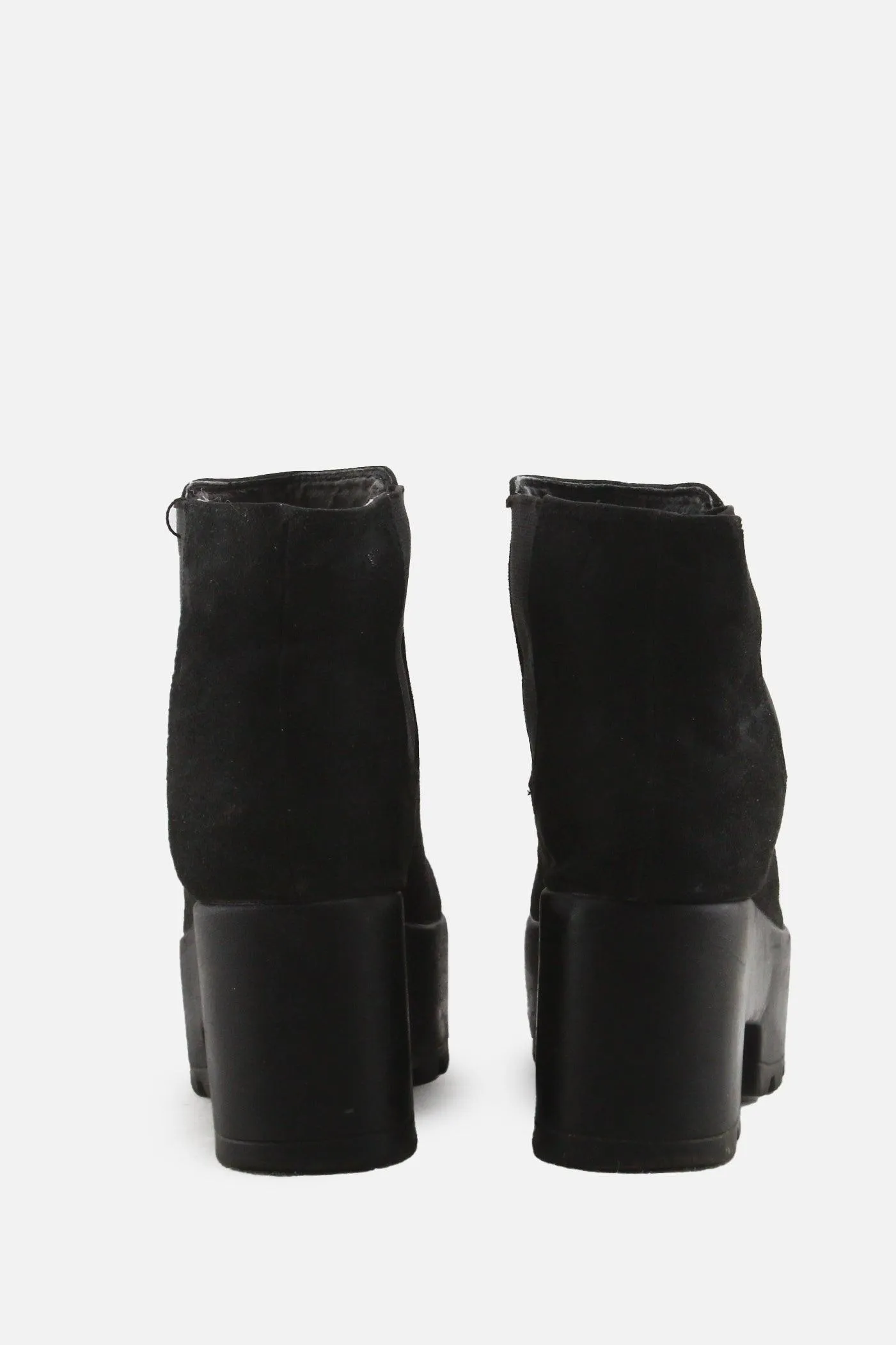 Tinas Stretchable Block Heels Ankle Boots | Suede