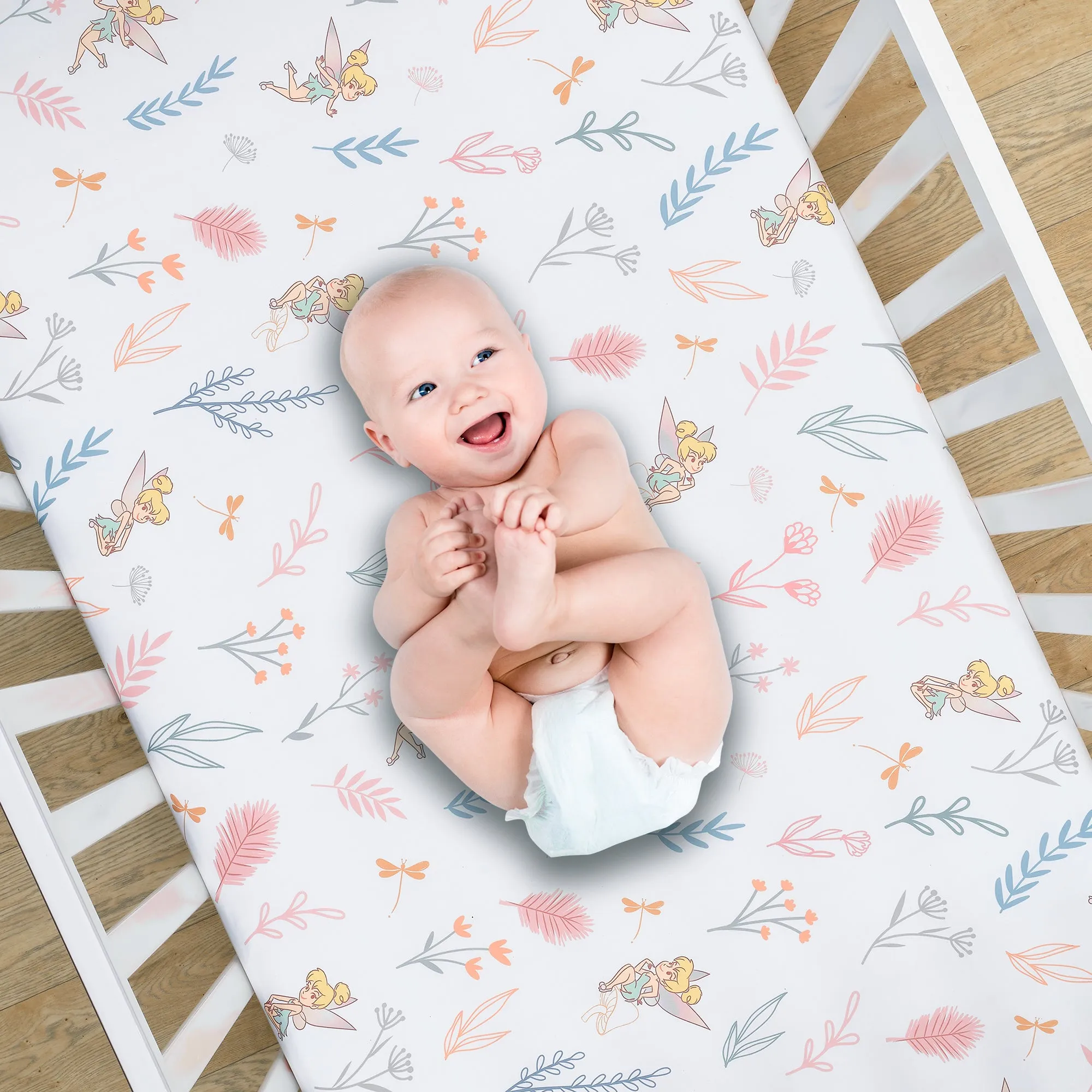 Tinker Bell Fitted Crib Sheet