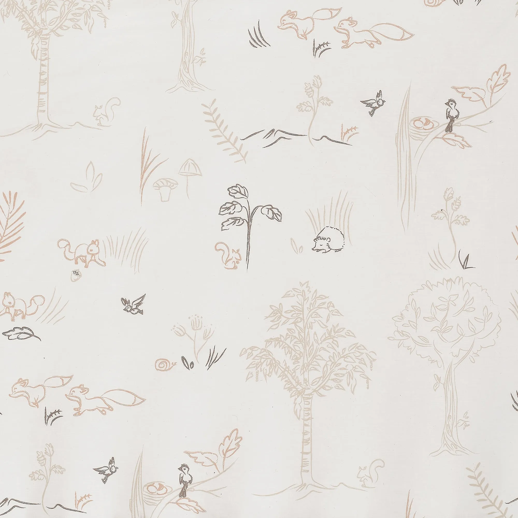 Treetop Fox Cotton Fitted Crib Sheet