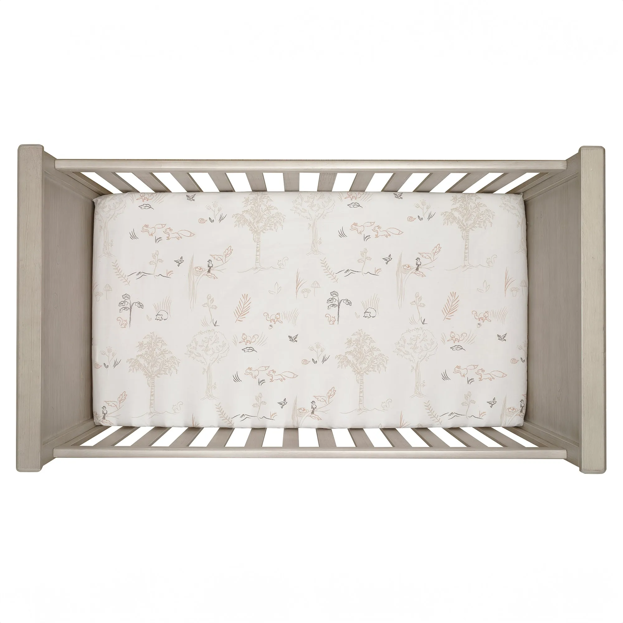 Treetop Fox Cotton Fitted Crib Sheet