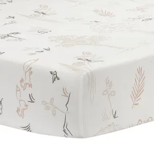 Treetop Fox Cotton Fitted Crib Sheet