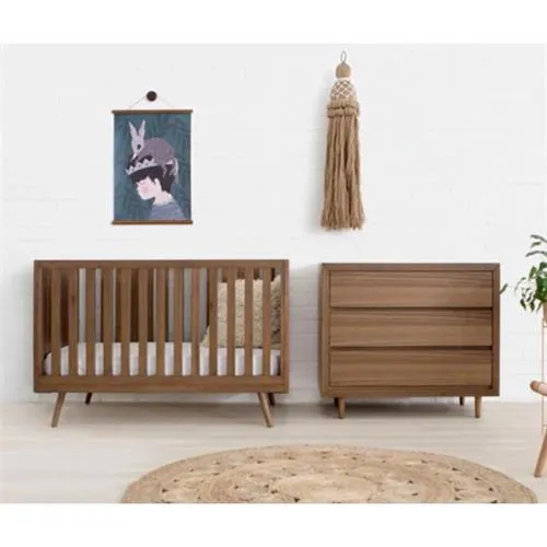 Ubabub Nifty Timber Bundle (3-in-1 Crib & 3-Drawer Dresser)
