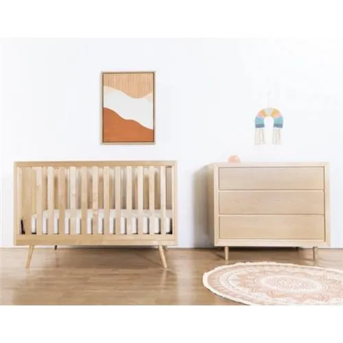 Ubabub Nifty Timber Bundle (3-in-1 Crib & 3-Drawer Dresser)