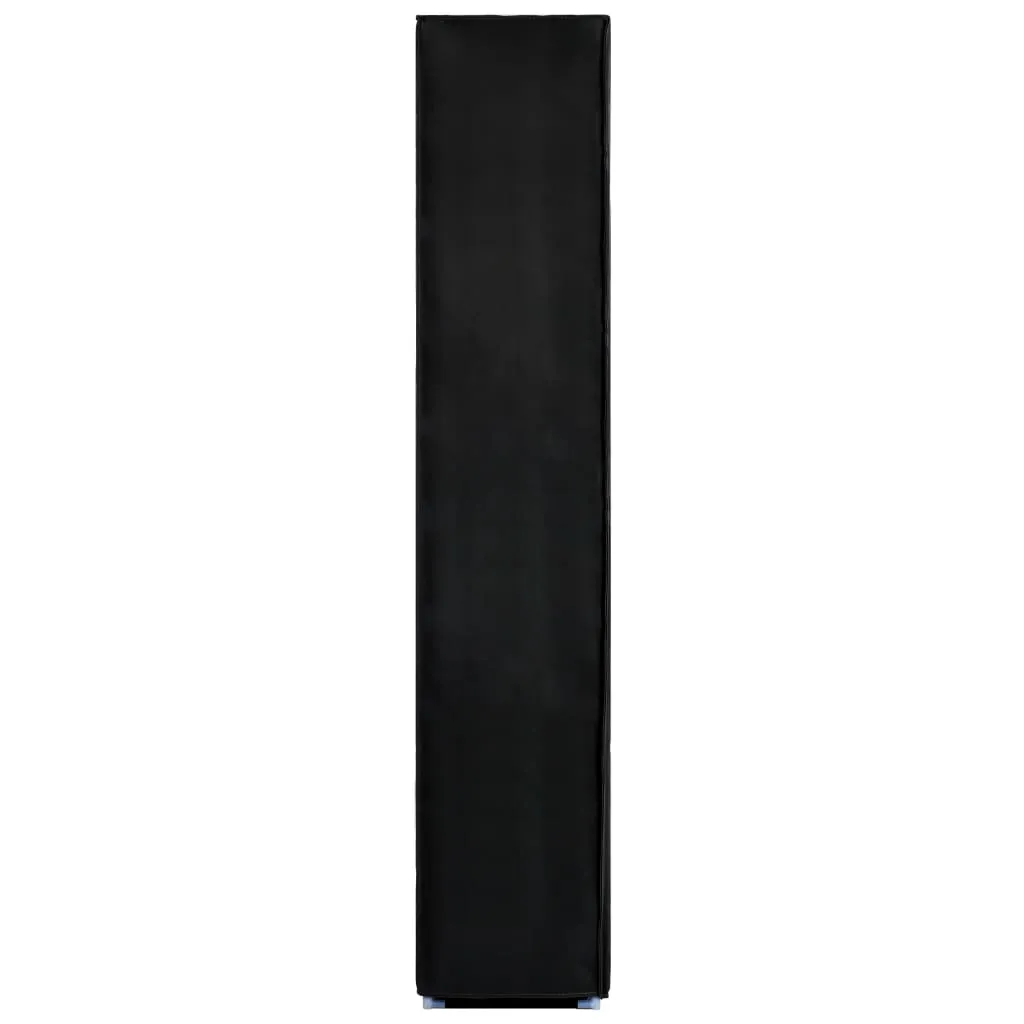vidaXL Shoe Cabinet Black 60x30x166 cm Fabric