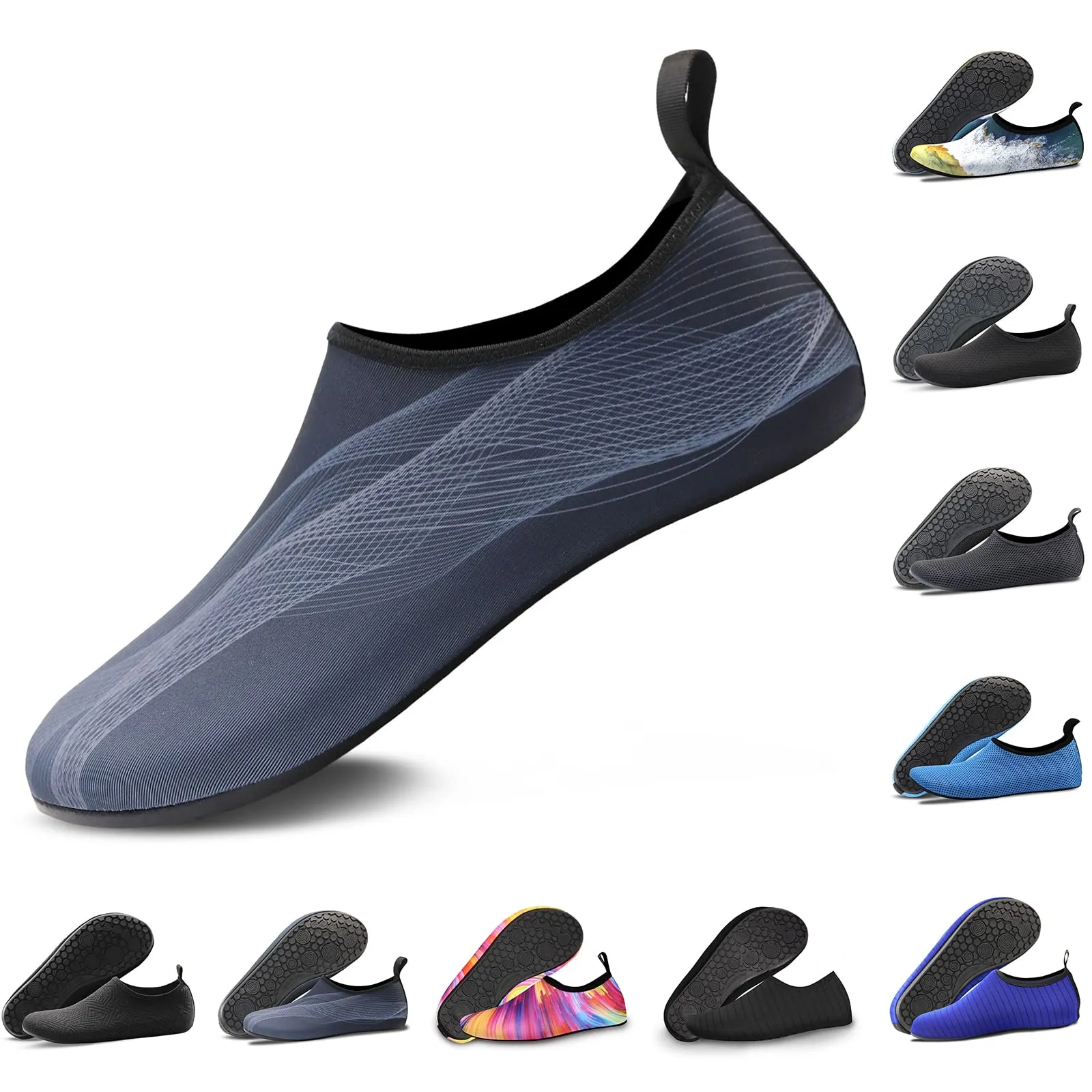 Water Shoes for Women Quick-Dry Aqua Socks Men Barefoot Shoes Swim Beach Accessories Slip-On Yoga Surf Aquatic Sports