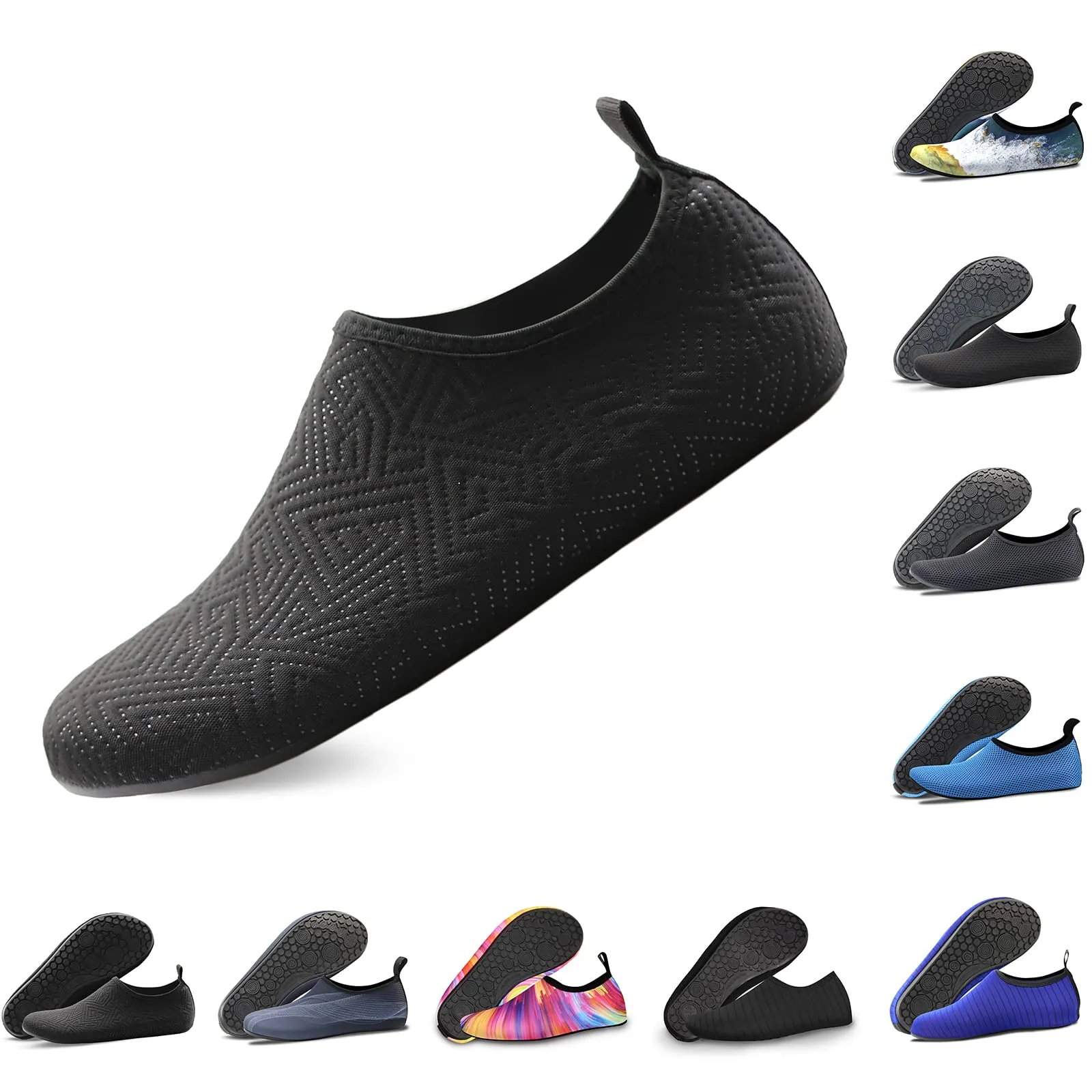 Water Shoes for Women Quick-Dry Aqua Socks Men Barefoot Shoes Swim Beach Accessories Slip-On Yoga Surf Aquatic Sports