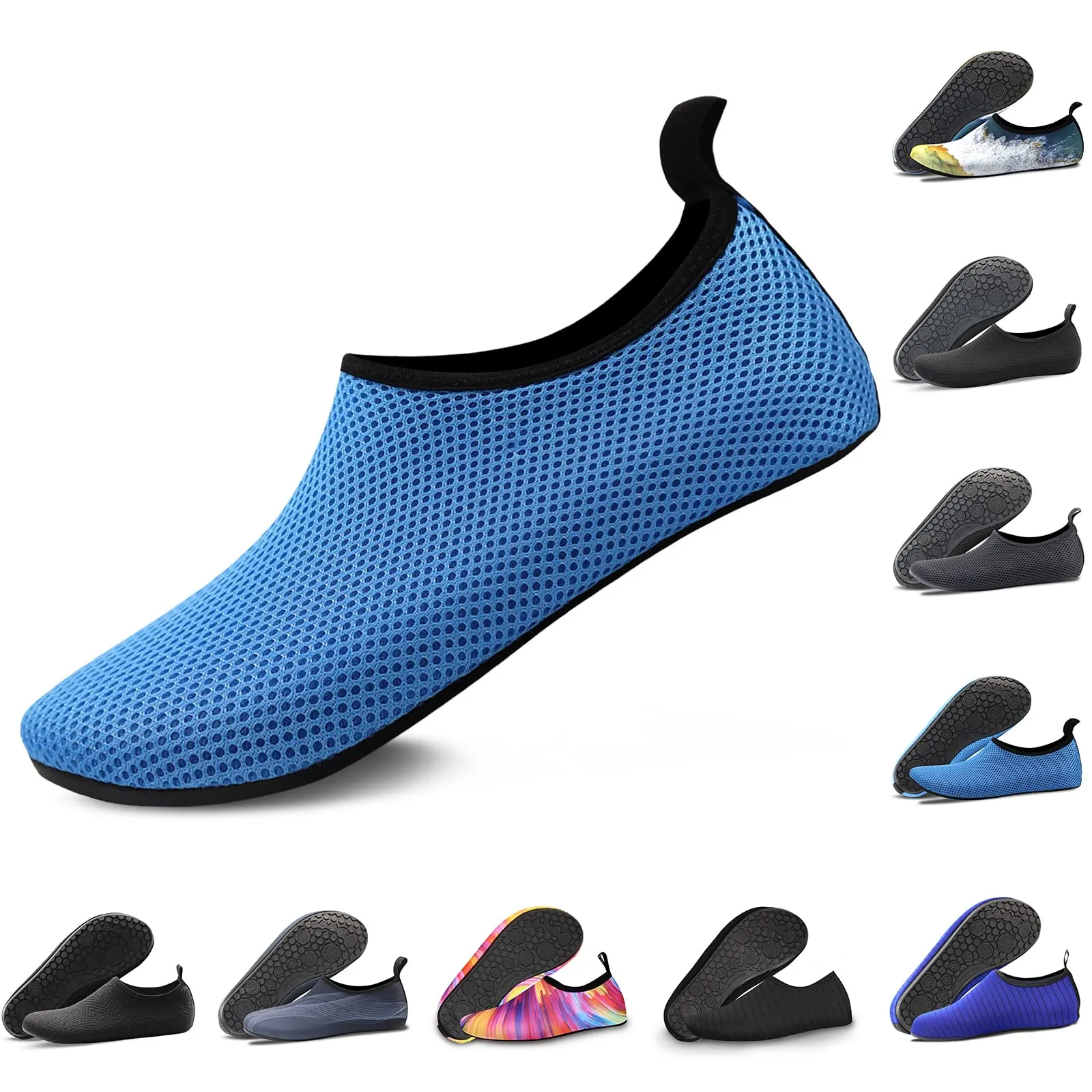 Water Shoes for Women Quick-Dry Aqua Socks Men Barefoot Shoes Swim Beach Accessories Slip-On Yoga Surf Aquatic Sports